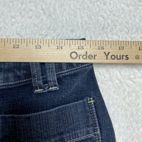 Chicos Jeans Womens US 10 Blue Capri High Rise Platinum Patch Pockets - Picture 3 of 8